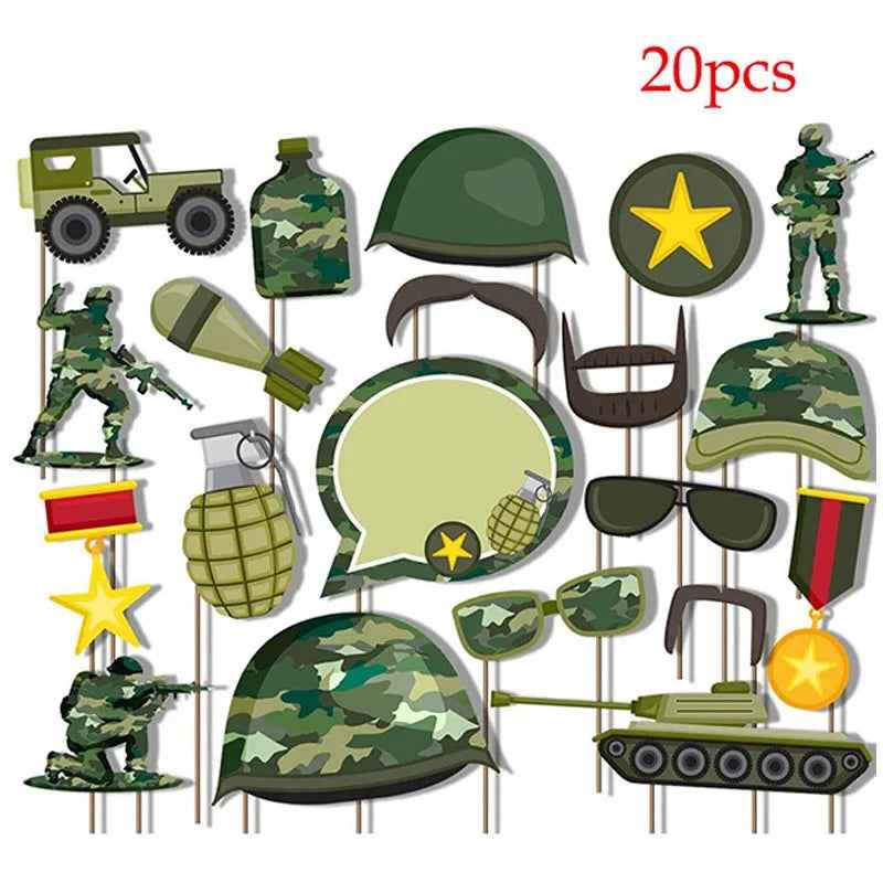 🪖The Ultimate Camouflage Party Set – Turn Your Boy's Birthday Into an Army Adventure! - ThiGui