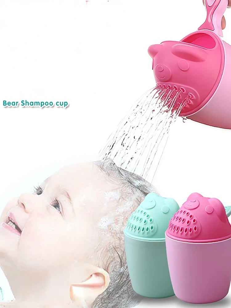 🐳Bear Bath Cap and Rinse Cup Set for Boys Who Deserve Splash-Free Shampoo Time - ThiGui