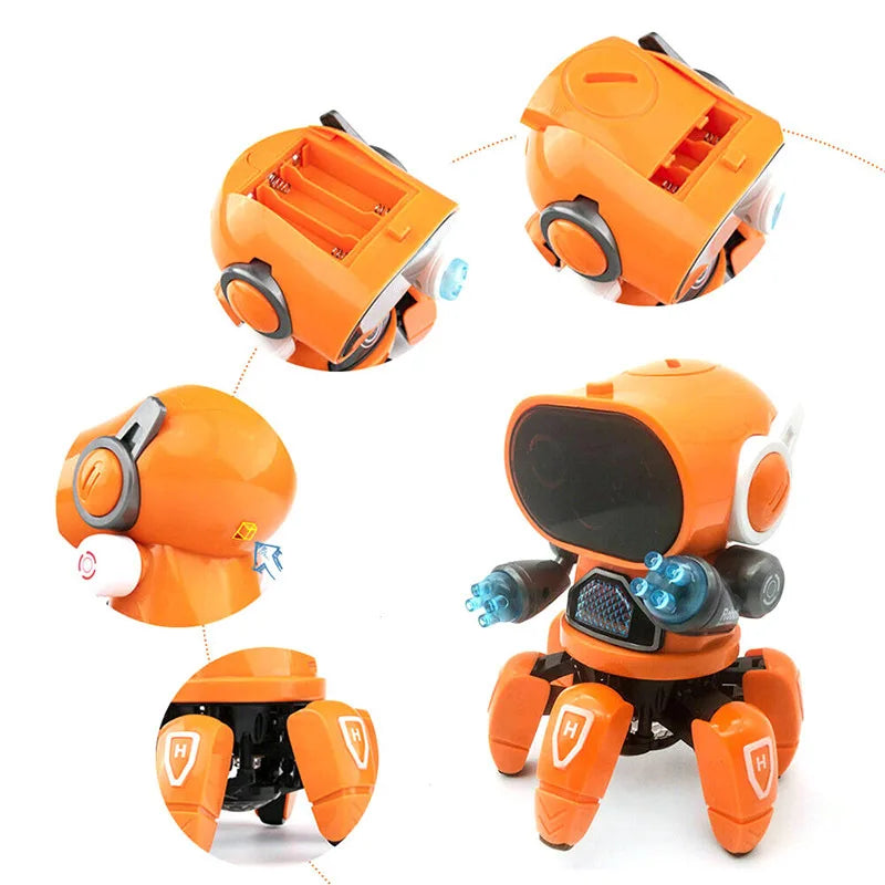 🐙 Lights, Music & Wiggly Fun – Octopus Dance Robot for Little Explorers! 🎶💃 - ThiGui