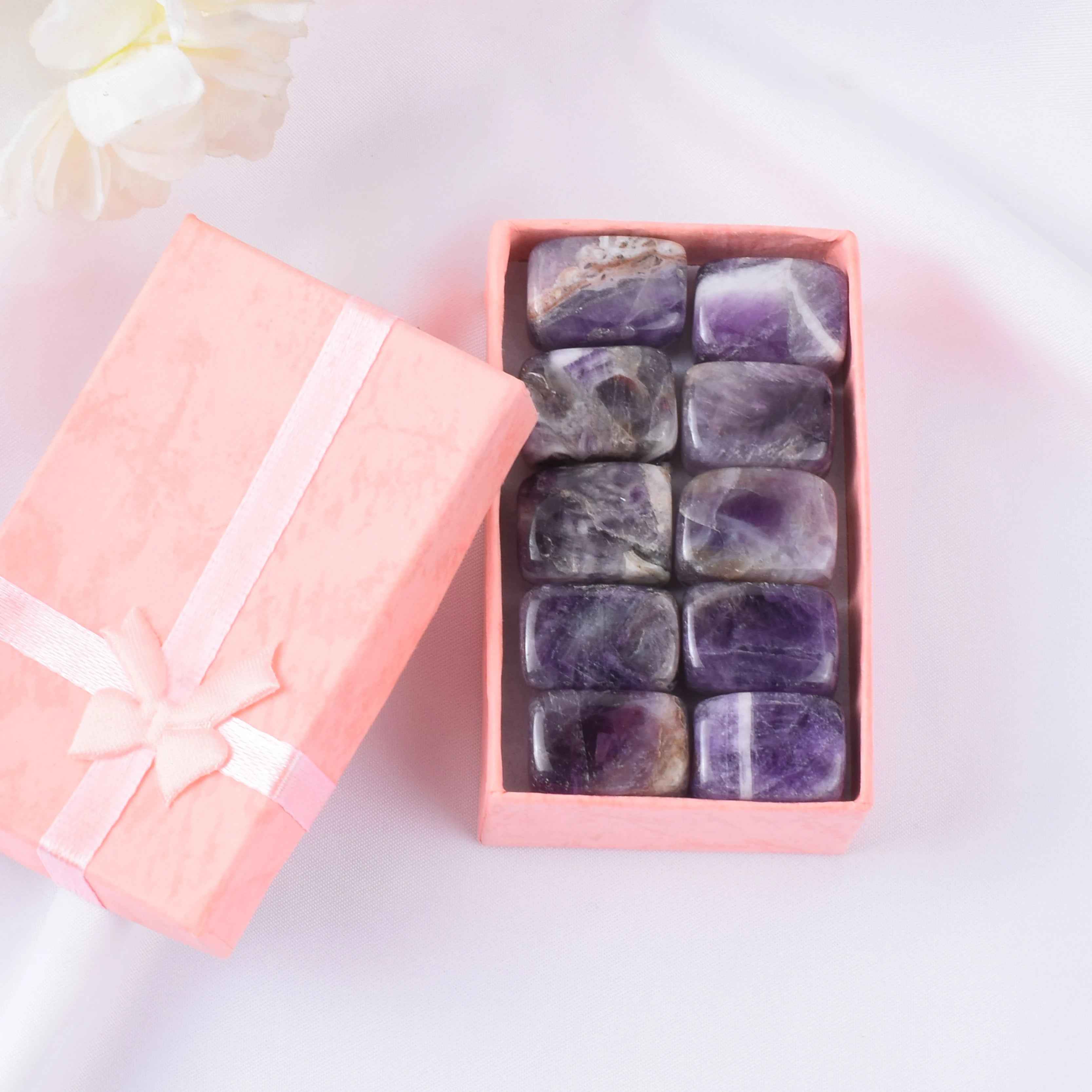 ⚡Magical Chakra Stones Set – 10 Natural Tumbled Gems for Calm, Confidence & Adventure - ThiGui