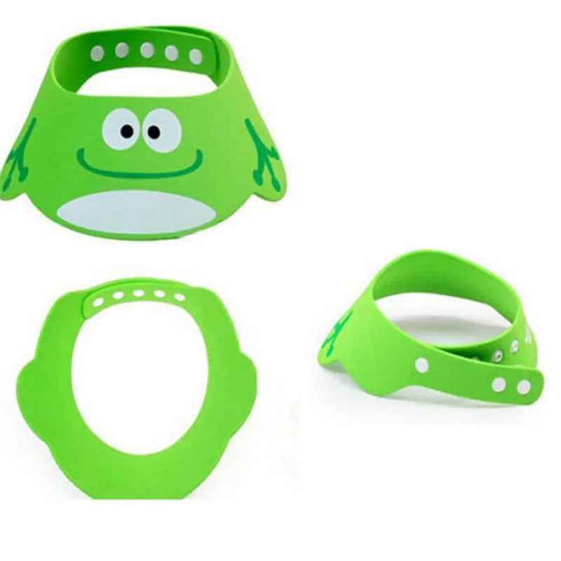 🛁 No More Tears! 👶 Cute Cartoon Baby Shampoo Hat – Adjustable, Comfy & Splash-Free! 🌈 - ThiGui