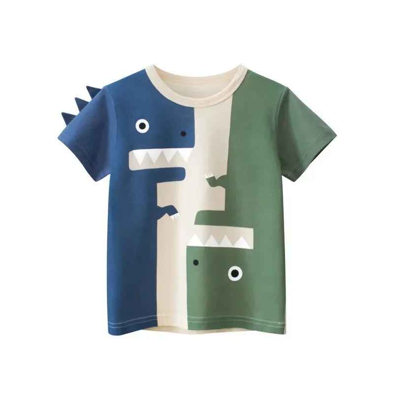 🦖 Roarsome Summer Style for Little Explorers! Dino-Mite Summer T-Shirt for Boys – Cool, Comfy & Full of Roar! - ThiGui