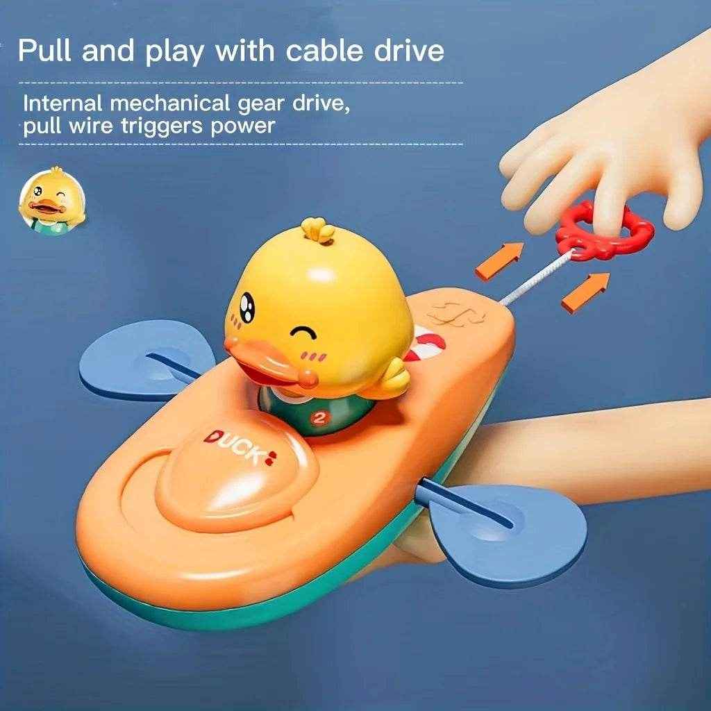 🐥 Little Yellow Duck Kayak Toy – A Splash of Fun for Every Bath & Pool Day! - ThiGui