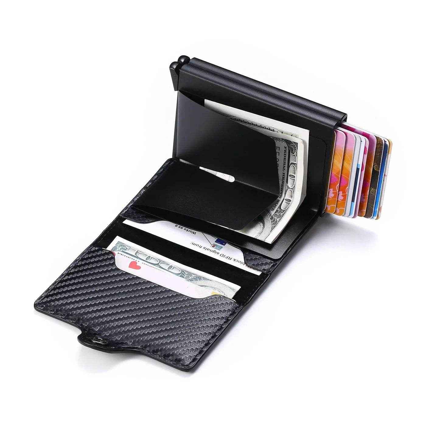 🧲 RFID Carbon Fiber Mini Wallet – Slim, Safe & Super Handy for Every Dad on the Go! - ThiGui