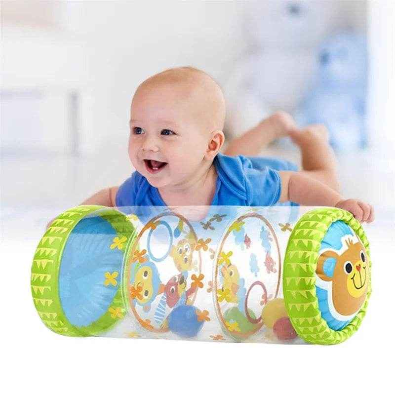 👶Tummy Time Fun – Soft Roller Toy That Gets Baby Moving & Giggling! - ThiGui