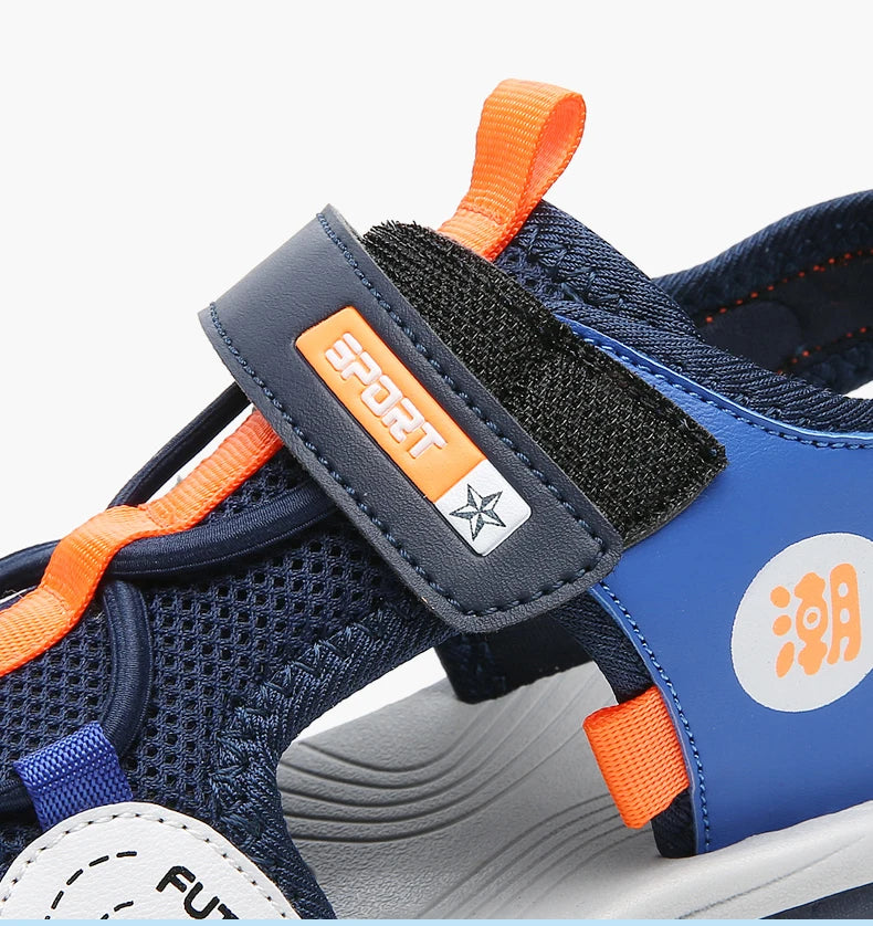 🏝️ Summer-Ready Comfort! Soft Leather Sandals for Boys Who Love to Move 👟☀️ - ThiGui