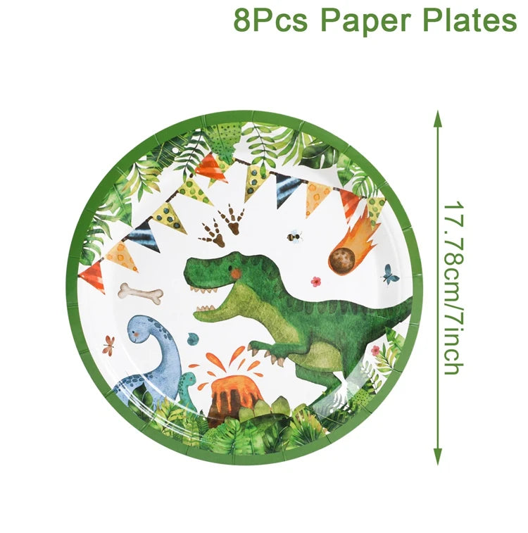 🦖 Roarsome Dino Tableware Set – Make His Birthday Wild & Easy! 🎉🍽️ - ThiGui