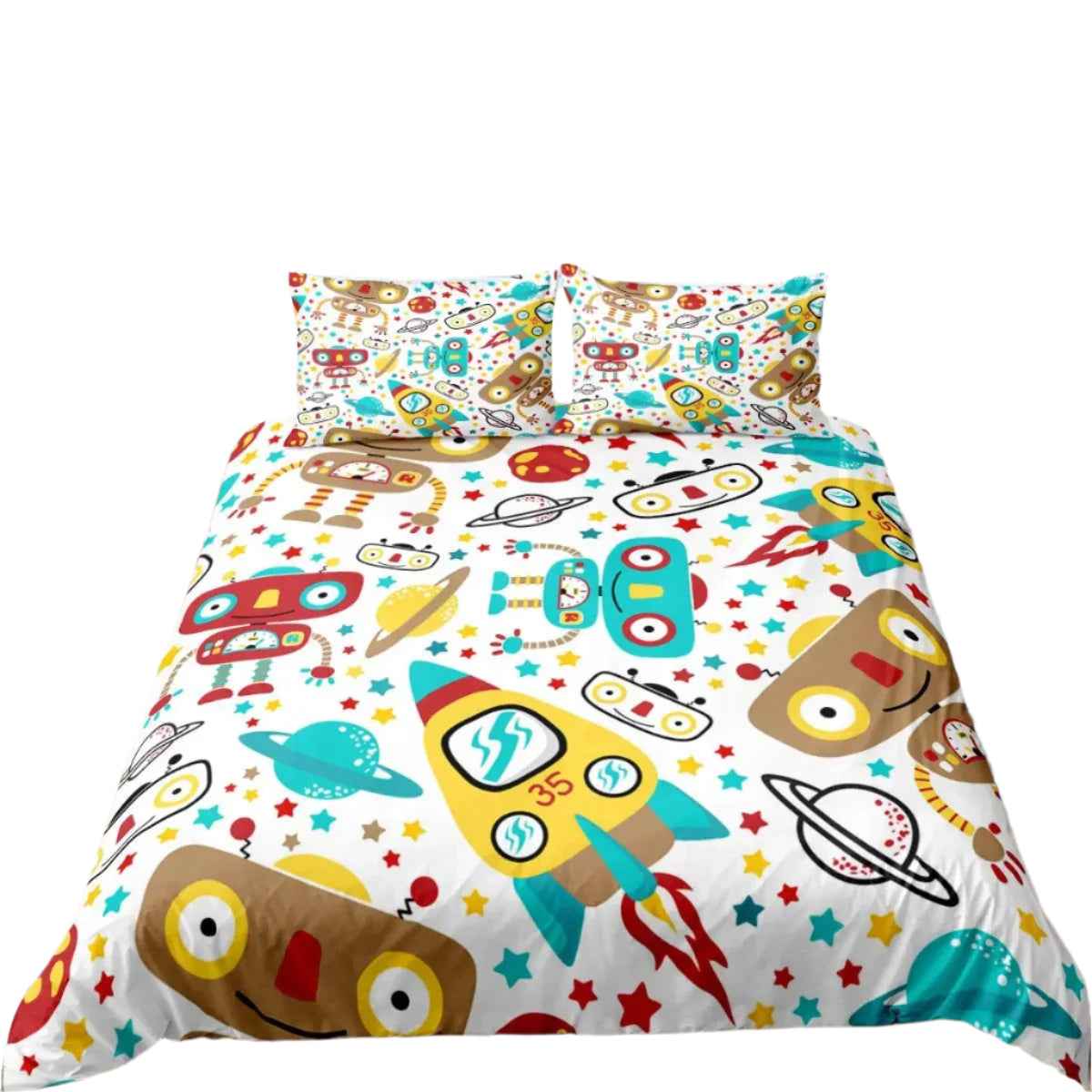 🚀Up, Up, and Asleep! Adorable Astronaut Bedding Set for Little Space Explorers - ThiGui