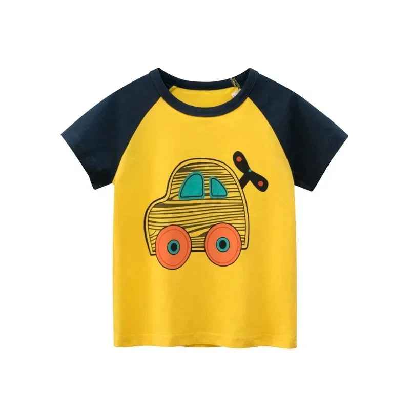 🚧 Dig Into Fun! Excavator Cartoon Tee for Little Builders (2–10Y) - ThiGui