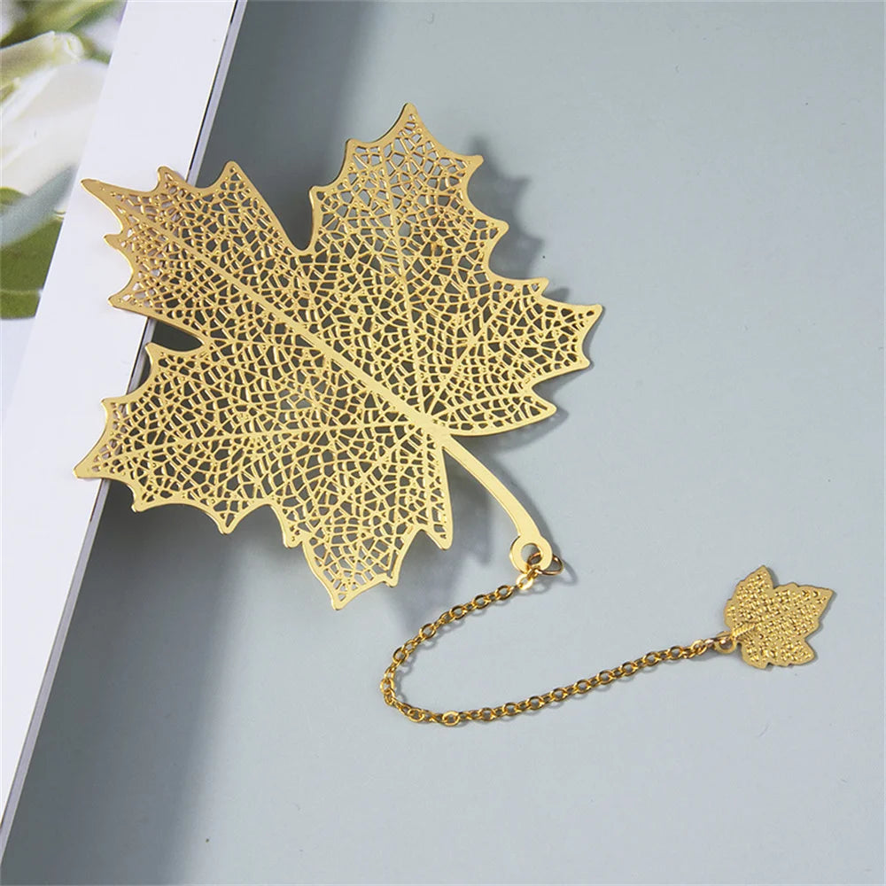 🍃 Golden Merci Bookmark – A Thoughtful Leaf for the One Who Helped Them Grow 🌟📖 - ThiGui