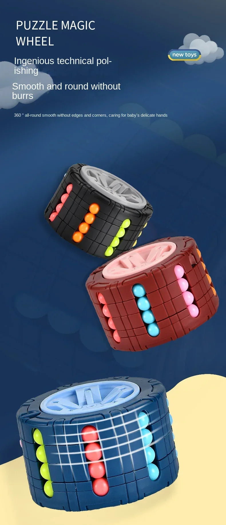 🧠 Magical Bean Cube – Fidget, Learn & Calm Little Hands! ✨🎯 - ThiGui