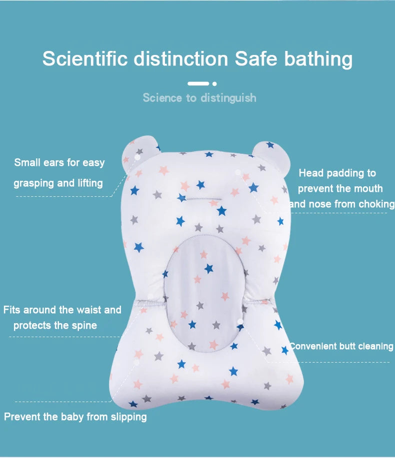 🛁 Soft & Secure! Baby Bathtub Cushion Pad – Keep Bathtime Comfy & Safe! 💦 - ThiGui