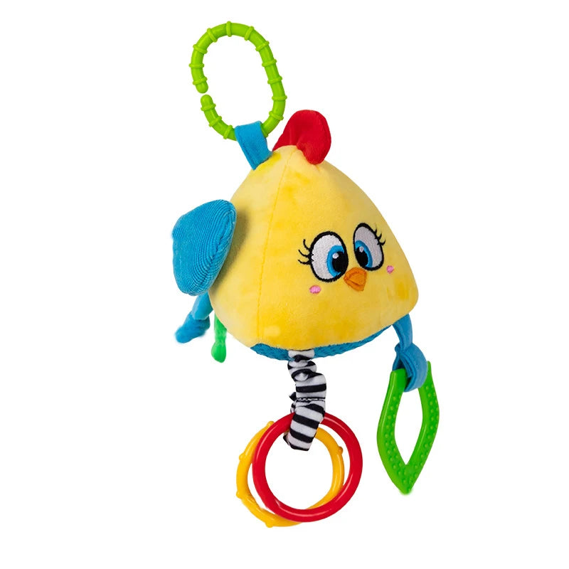 🐘 Snuggle, Shake & Smile! Hanging Plush Animal Rattles for Baby’s First Year 🍼💕 - ThiGui