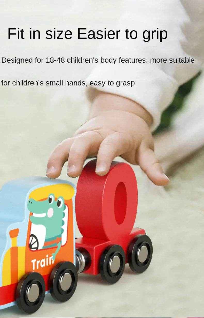 🧲Choo-Choo Count & Learn – Magnetic Wooden Train with Numbers for Curious Little Conductors - ThiGui