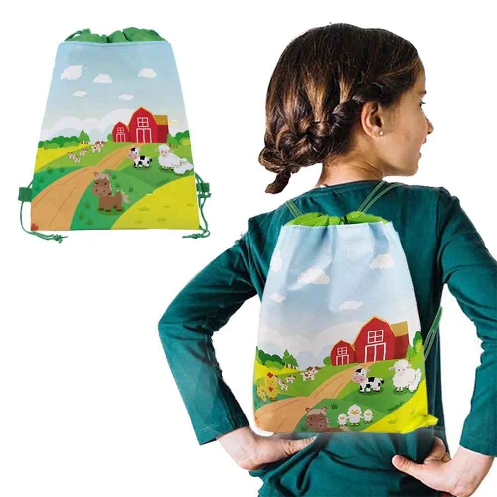 🐷Oink, Moo, Baa – Adorable Farm Animals Tablecloth for a Barnyard Bash! 🐮🐑 - ThiGui