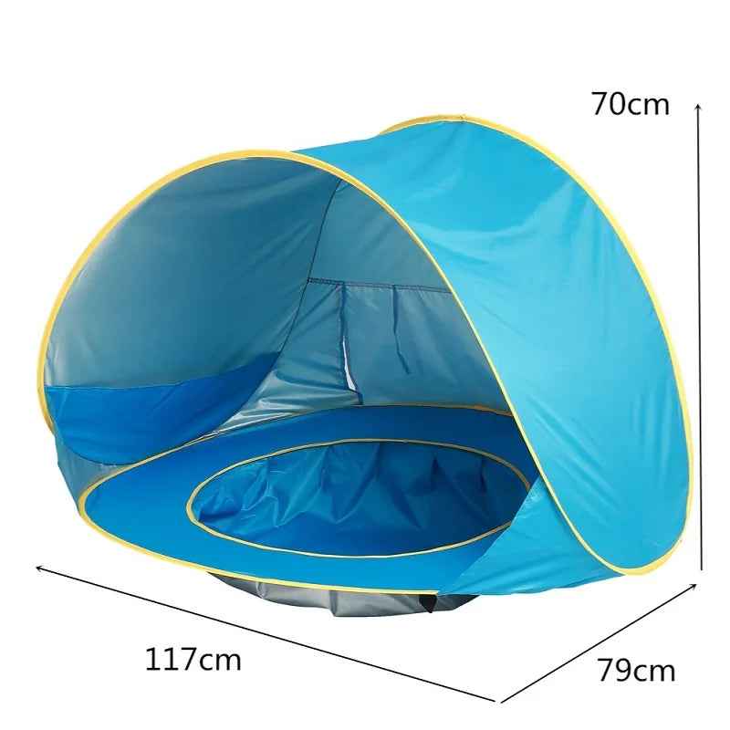 🌞Baby Beach Tent with Mini Pool for Boys Who Love to Splash and Chill Under the Sun - ThiGui
