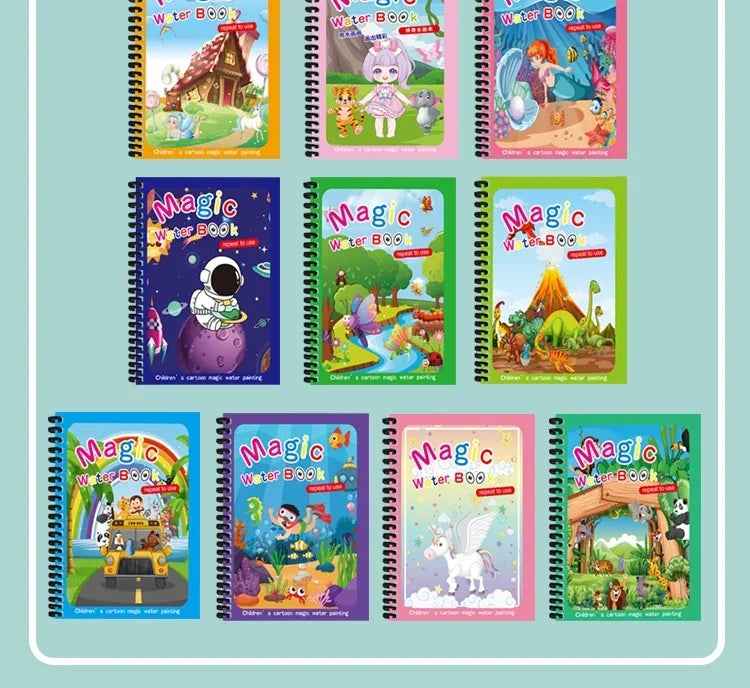 💧 Just Add Water – Mess-Free Magic Coloring Book for Little Artists! 🎨🦄 - ThiGui