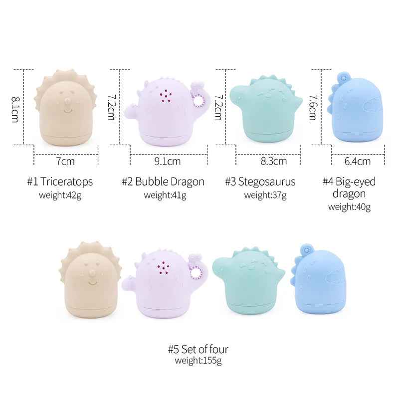 🐳 Soft Silicone Animal Bath Toys – Splash-Safe Fun with Cuddly Creatures! 💦🛁 - ThiGui