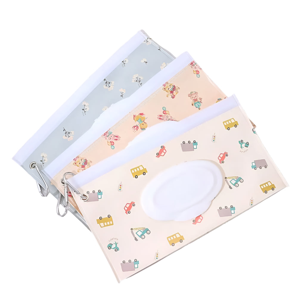 🍼 Handy Baby Wet Wipe Pouch – Reusable, Snap-On & Perfect for On-the-Go! 🚗👶 - ThiGui