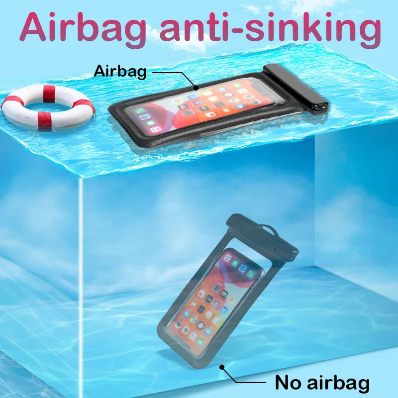 💧 Waterproof Floating Phone Pouch – Perfect for Pool Days, Beach Trips & Rainy Adventures! 🏖️📲✨ - ThiGui