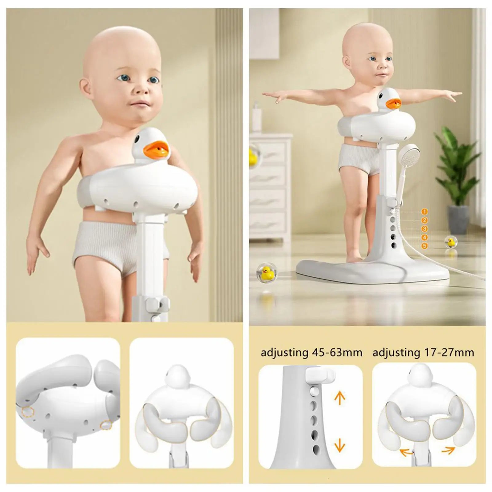 🛁 Foldable Baby Bath Support – Anti-Slip, Space-Saving & Ideal for Newborns! 🍼 - ThiGui