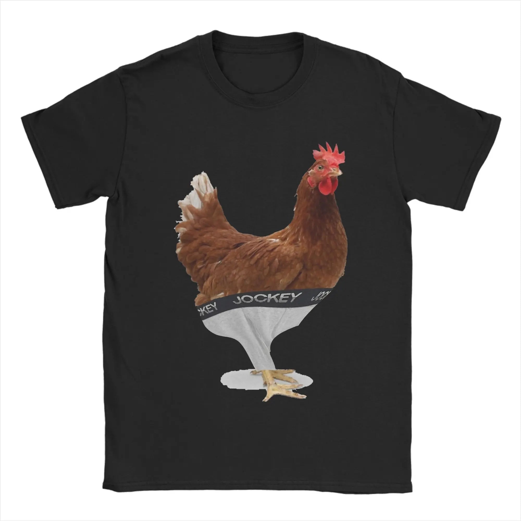 Chicken Jockey Pixel Zombie Tee 🧟‍♂️🐔 100% Cotton Gamer Fun - ThiGui