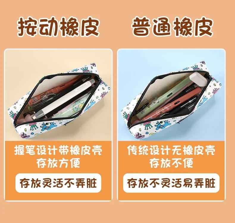 Retractable Pencil Eraser Pen Supplies - ThiGui