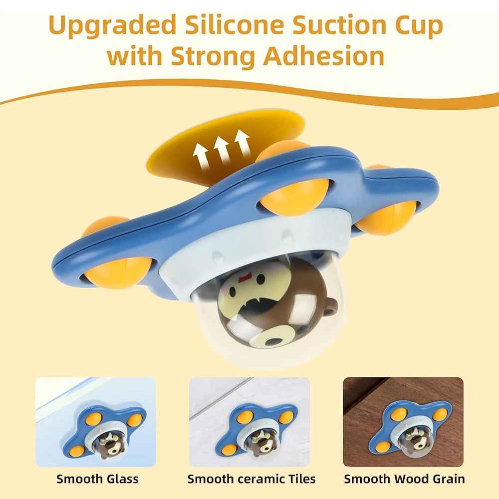🌀 Stick, Spin & Smile – Suction Spinner Toy for Busy Little Hands! 🌈👶 - ThiGui