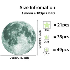 🌙Glow Up Their Dreams – Magical Moon and Stars Wall Stickers for Boys' Bedrooms - ThiGui