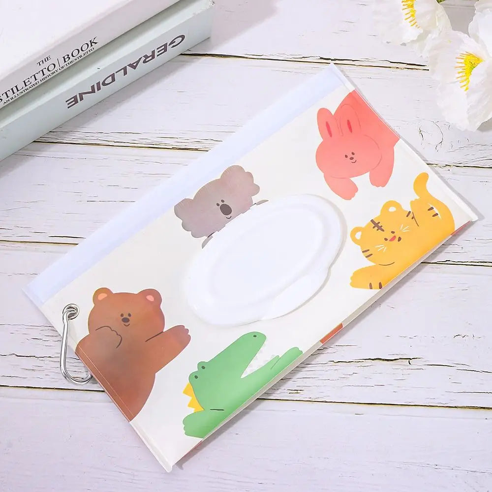 🍼 Handy Baby Wet Wipe Pouch – Reusable, Snap-On & Perfect for On-the-Go! 🚗👶 - ThiGui