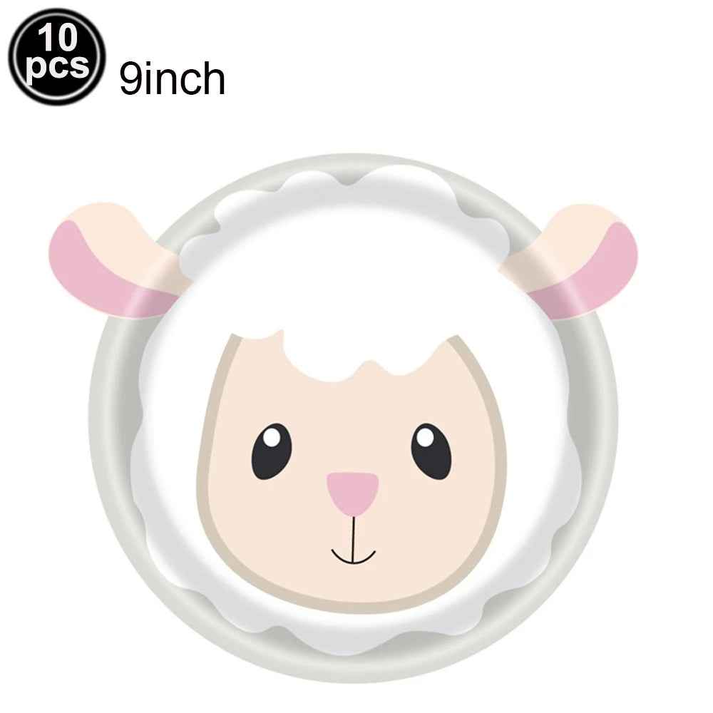 🐷Oink, Moo, Baa – Adorable Farm Animals Tablecloth for a Barnyard Bash! 🐮🐑 - ThiGui