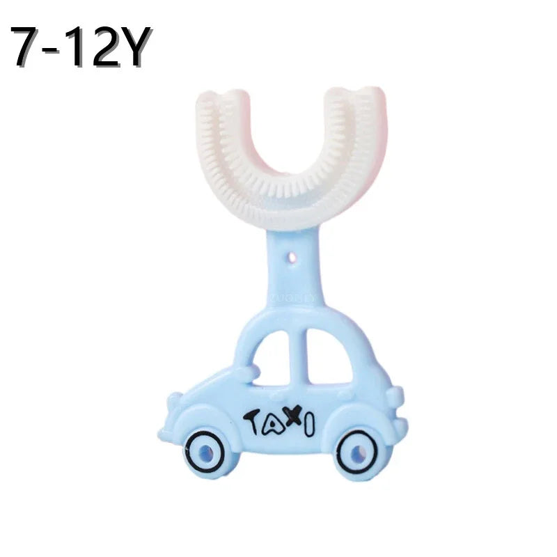 🪥🧸 360° U-Shaped Cartoon Toothbrush – Gentle, Fun & Perfect for Little Smiles! 🌟👶 - ThiGui