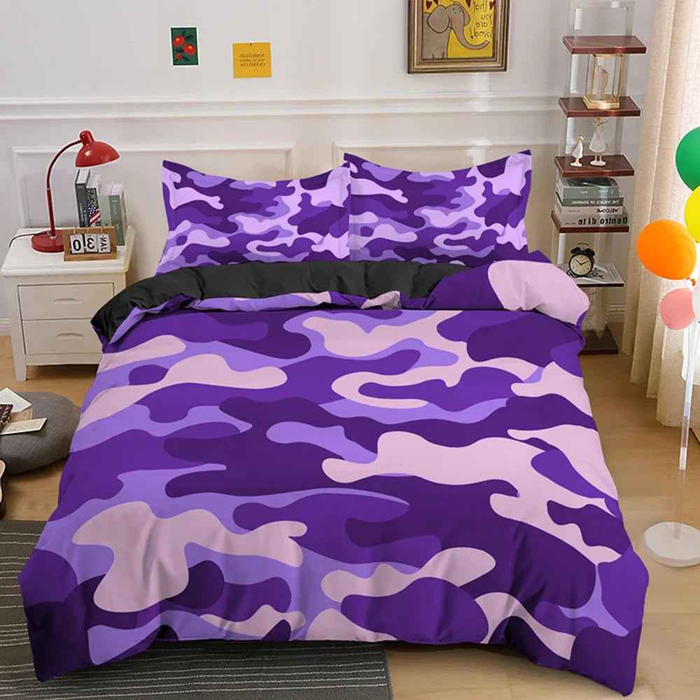 🪖Mission Sleep: Camouflage Duvet Set for Brave Little Adventurers 🌙 - ThiGui