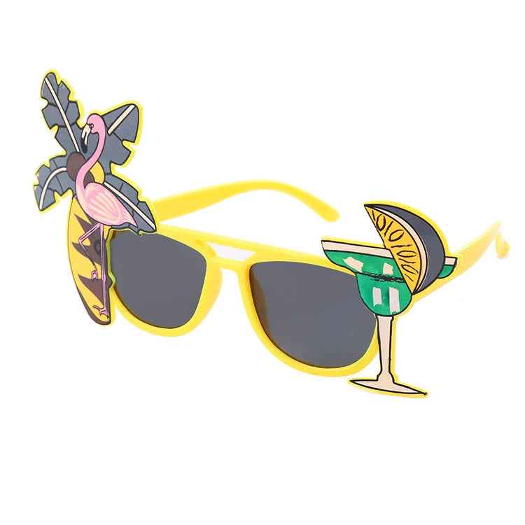 🌺 Say Aloha in Style – Fun Hawaiian Glasses for Parties & Cosplay! 🕶️🍍 - ThiGui