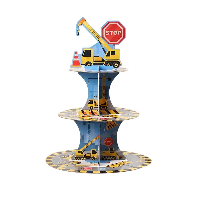 🚧 Party Zone Activated! Construction-Themed Tableware Set for Boys Who Dig Trucks 🛠️🎉 - ThiGui