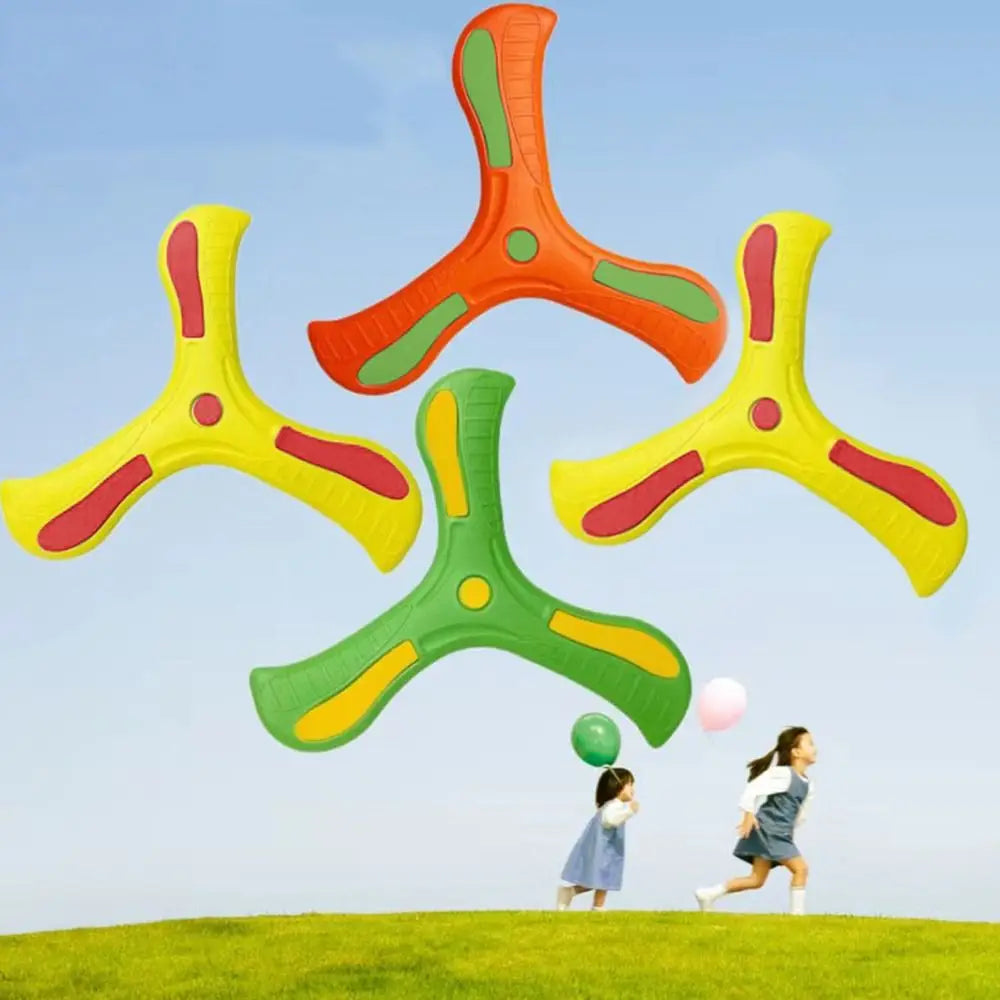 🌀 Boomerang Fun! Easy-Throw Three-Leaf Toy for Kids – Outdoor Action for All Ages 🎯🌈 - ThiGui