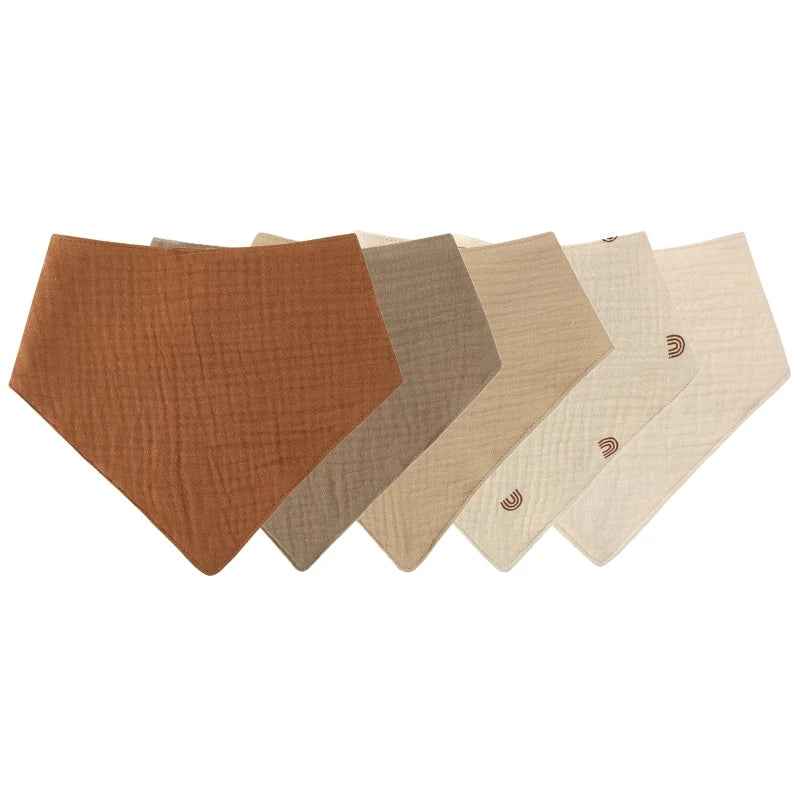 👶 Everyday Essential Baby Bibs – Soft Cotton Bandana Set for Mess-Free Cuddles & Feeds 🍼✨ - ThiGui