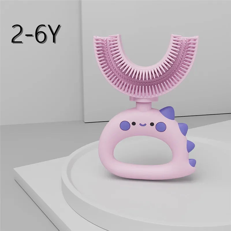 🪥🧸 360° U-Shaped Cartoon Toothbrush – Gentle, Fun & Perfect for Little Smiles! 🌟👶 - ThiGui