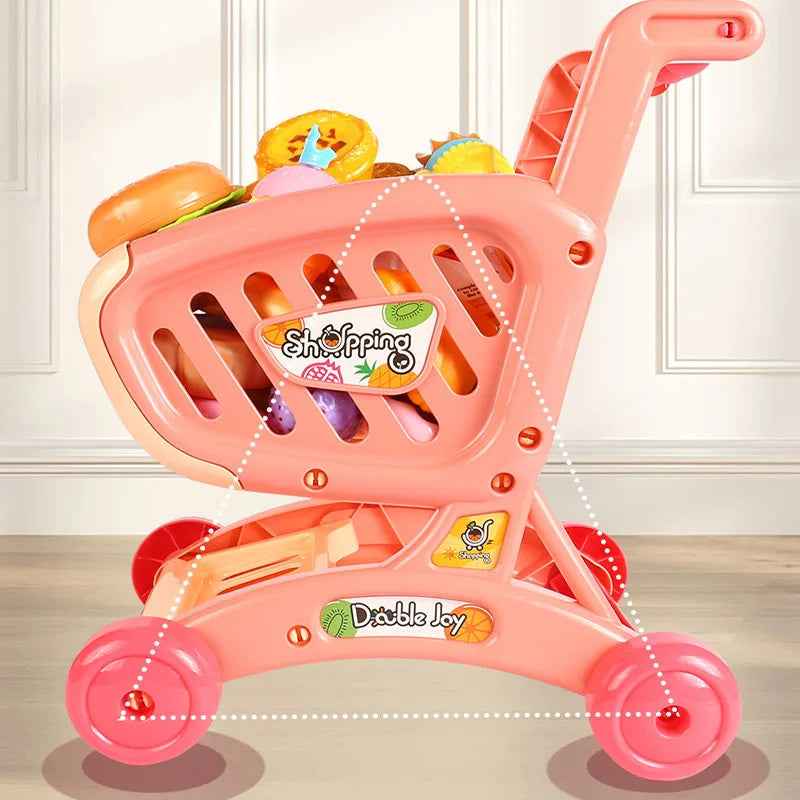 🛒 Little Shopper, Big Imagination – Pretend Supermarket Cart Toy for Toddlers! 🍎🥕🛍️ - ThiGui