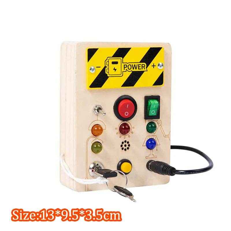 🌳Ultimate Montessori Busy Board – Light-Up Steering Wheel Fun for Curious Little Explorers! - ThiGui