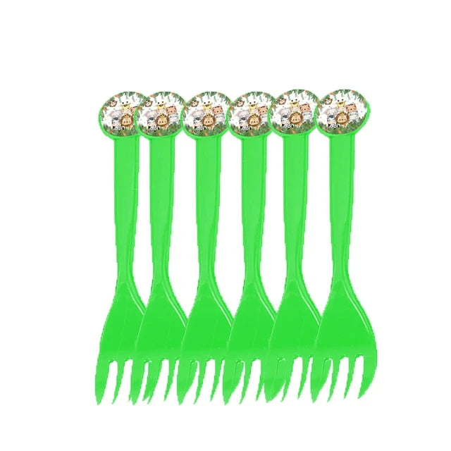 🦁🦓 Jungle Safari Party Tableware – Wild Fun for Little Explorers! 🎂🐘 - ThiGui