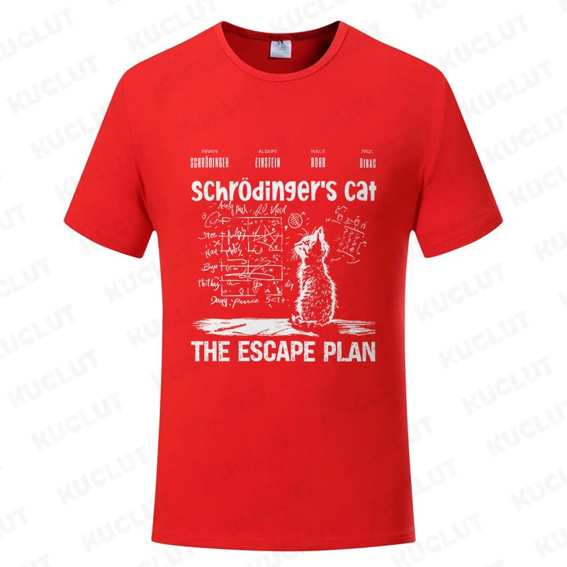 😼 Cool Cat Escape Plan T-Shirt – Geeky Style for Boys Who Dare to Stand Out 🖤 - ThiGui