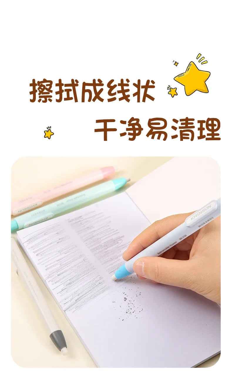 Retractable Pencil Eraser Pen Supplies - ThiGui