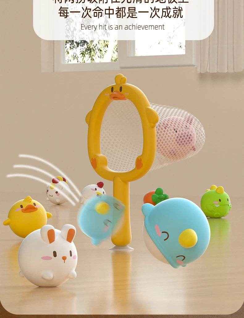 🐳LED Light Up Toys Baby Cute Animals Bath Toy Swimming Water Soft Rubber Float Induction Luminous Duck for Kids Play Funny Gifts - ThiGui