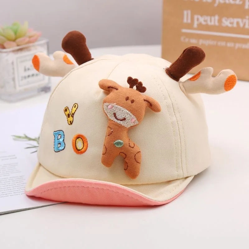 🦒 Cute Giraffe Sun Hat – Adorable Duckbill Cap for Baby Boys & Girls! ☀️🧢 - ThiGui
