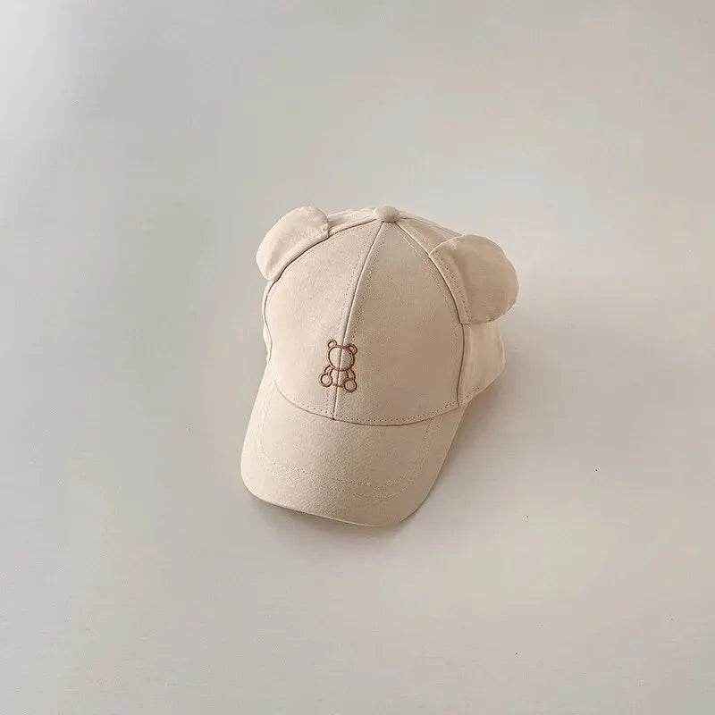 🐻Cutest Little Bear Cap – Soft Cotton Summer Hat with Ears for Boys & Girls! - ThiGui