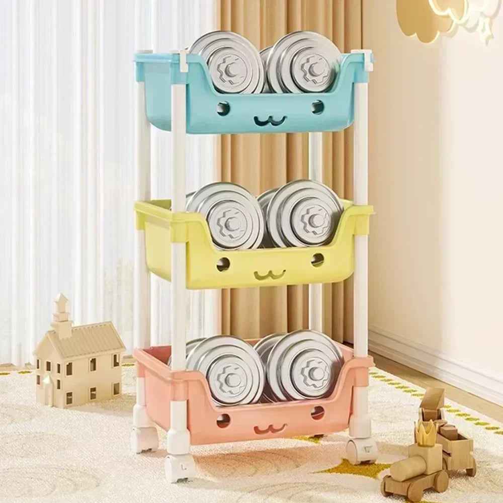 🛒 Rolling Storage Rack – Tidy Up in Style, Anywhere in the House! 🏠🧺 - ThiGui
