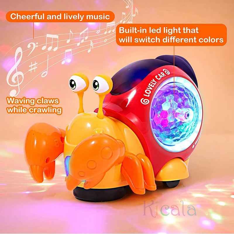 🦀Catch the Crab! The Light-Up Dancing Toy That Gets Babies Crawling with Joy - ThiGui