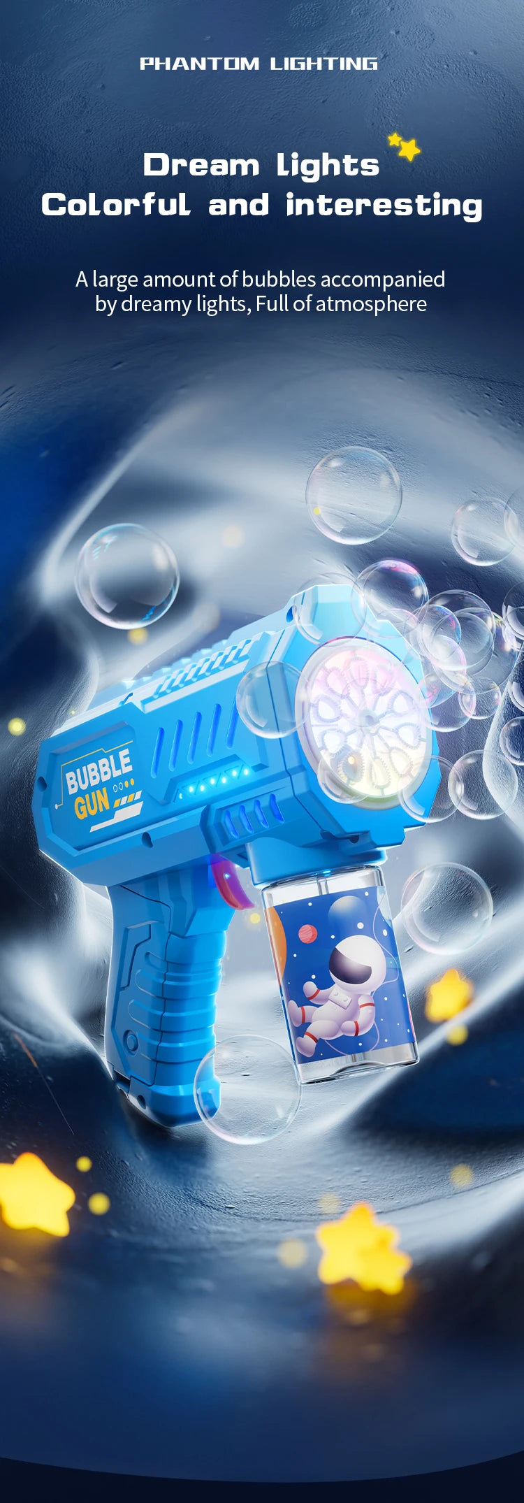 🎉 Electric Bubble Blaster – LED Lights & Fun for Boys! 🌈 - ThiGui