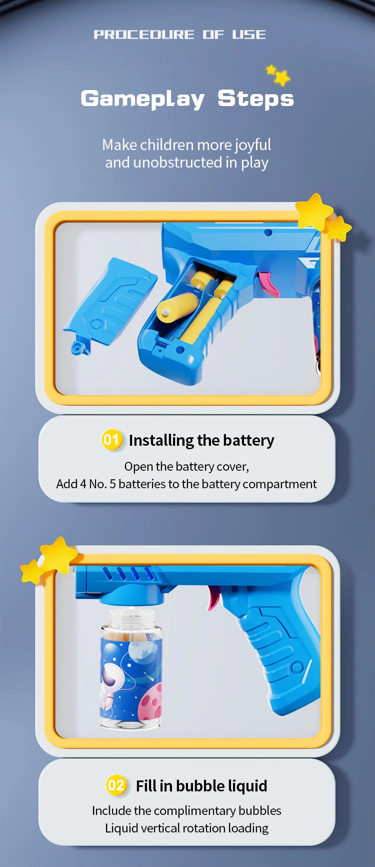 🎉 Electric Bubble Blaster – LED Lights & Fun for Boys! 🌈 - ThiGui